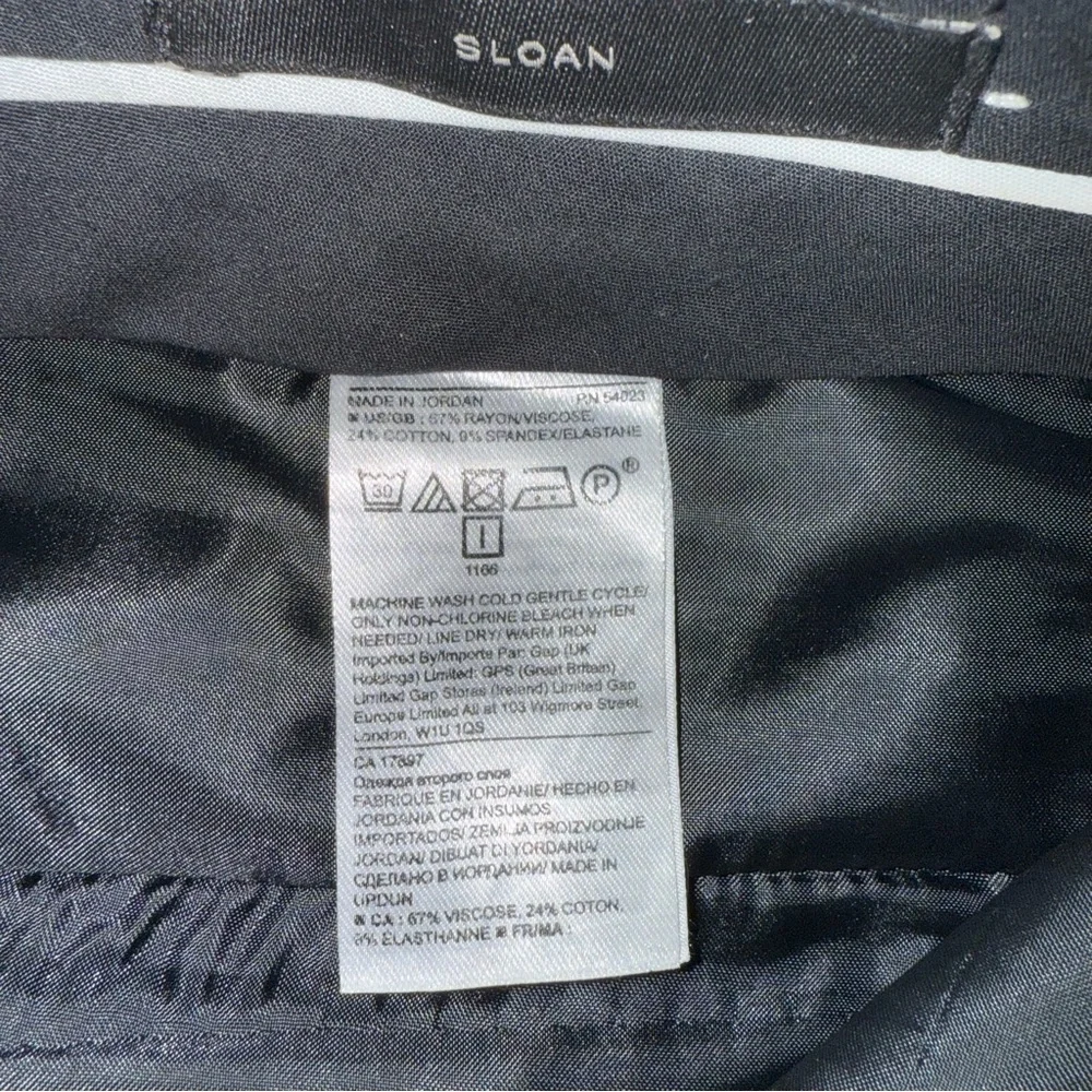 Banana Republic Women’s‎ Corporate Business Pants Dark Gray/Black Stripe